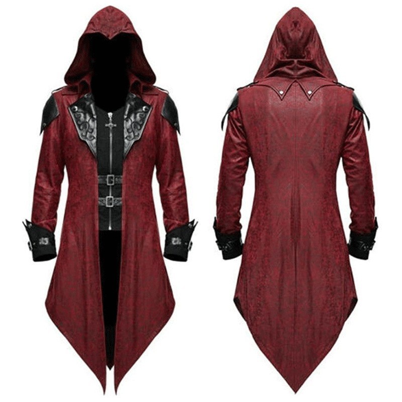 Áo Khoác Hóa Trang Halloween Phong Cách Gothic Thời Trung Cổ Cho Nam