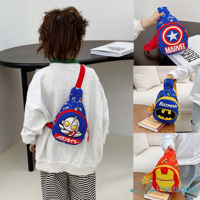 Túi Đeo Chéo In Họa Tiết Hoạt Hình Siêu Nhẹ Phong Cách Hàn Quốc Cho Bé