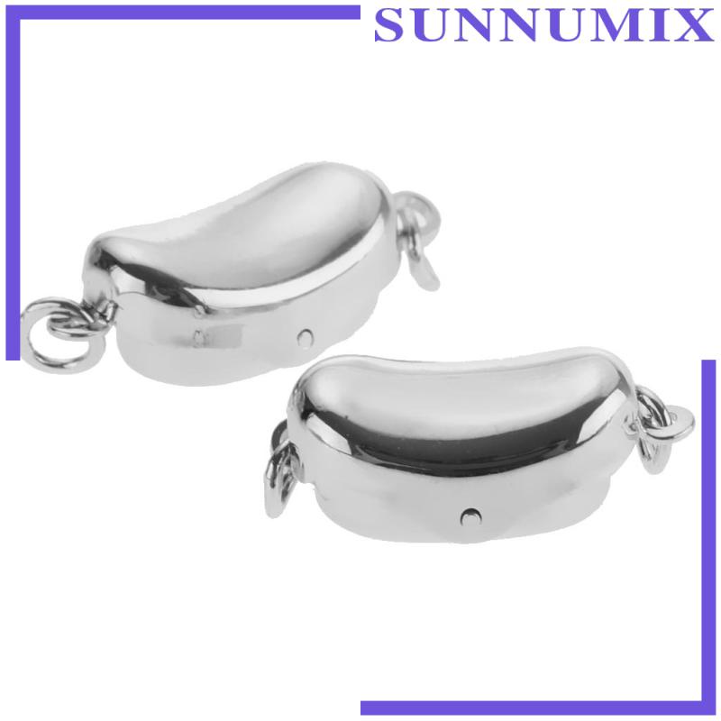 Set 2 Móc Cài Mạ Bạc 925 Dùng Làm Trang Sức Thời Trang