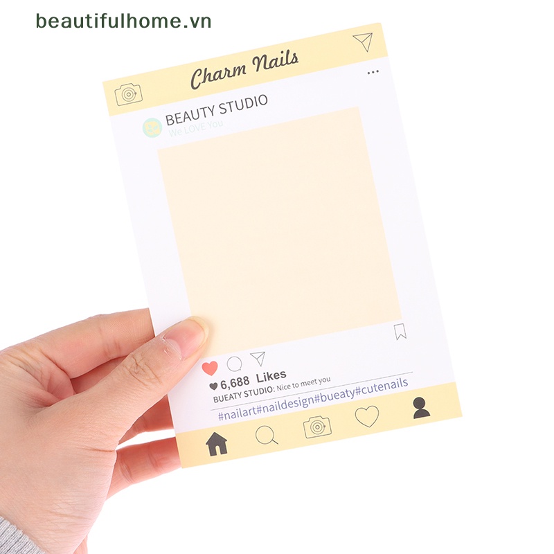 Bộ 10 Thẻ Giấy Cạc Tông Trưng Bày Móng Tay Giả