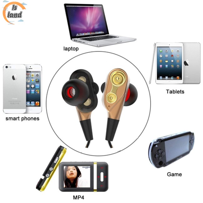 Tai Nghe Nhét Tai Jack 3.5mm Bass Trầm Có Micro Tiện Dụng