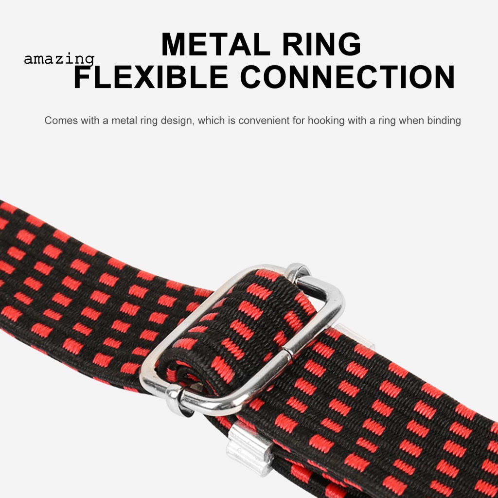 Dây Buộc Hành Lý Co Giãn Có Móc Kim Loại Chống Gỉ Có Thể Điều Chỉnh