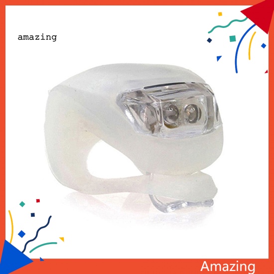 1 Bộ Đèn LED Silicone 3 Chế Độ Sáng Cho Xe Đạp Leo Núi / Phía Trước / Sau
