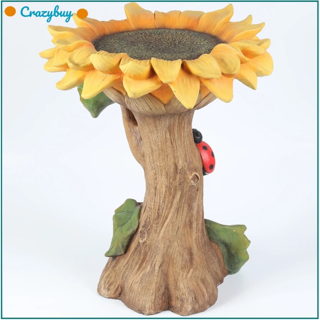 Cr Hộp Đựng Thức Ăn Cho Chim Hình Hoa Hướng Dương Trang Trí Sân Vườn