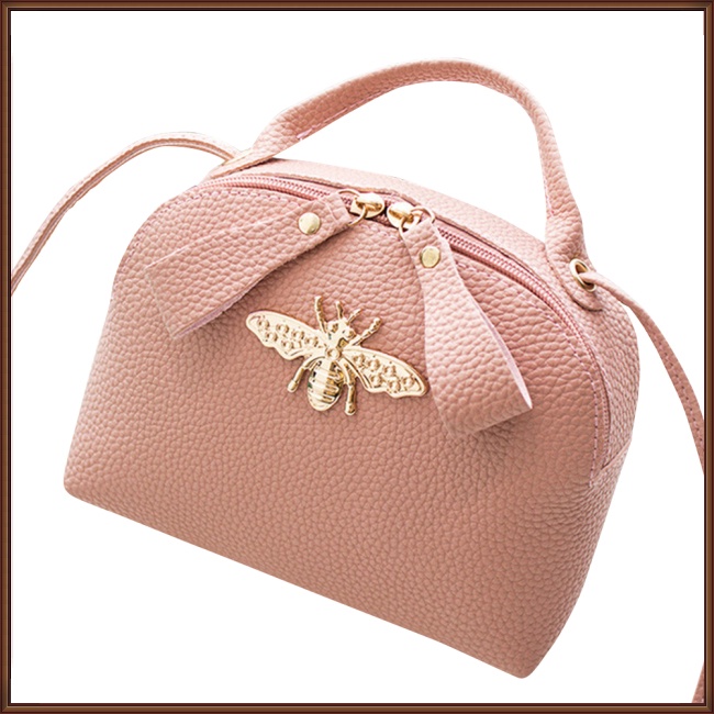 Túi Xách Đeo Vai Họa Tiết Chú Ong Dễ Thương Thời Trang Cho Nữ