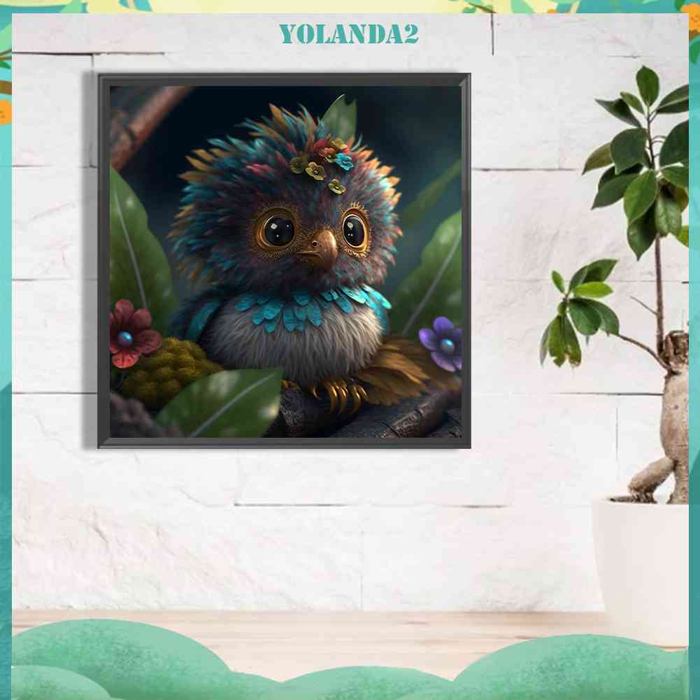 Tranh Đính Đá Kim Cương Toàn Bộ 5D DIY Hình Vẽ Con Cú