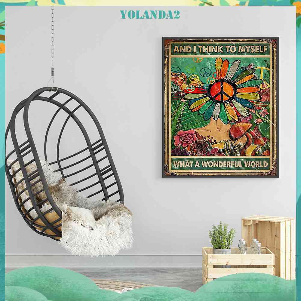 Tranh Đính Đá Kim Cương Toàn Bộ 5D DIY Hình Vẽ Hoa Trang Trí Nhà Cửa