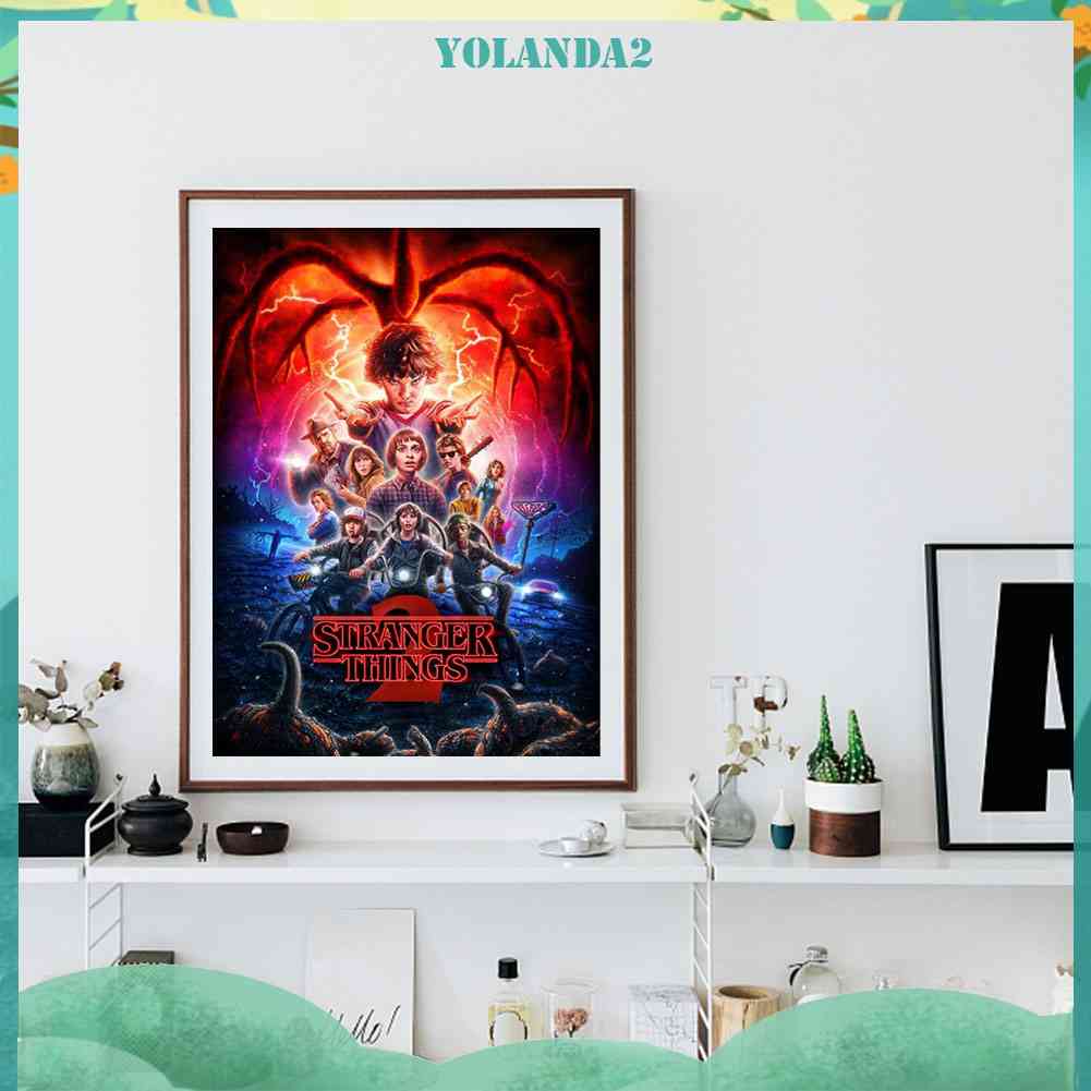 Bộ Tranh Đính Đá Tự Làm Toàn Diện Họa Tiết Stranger Things