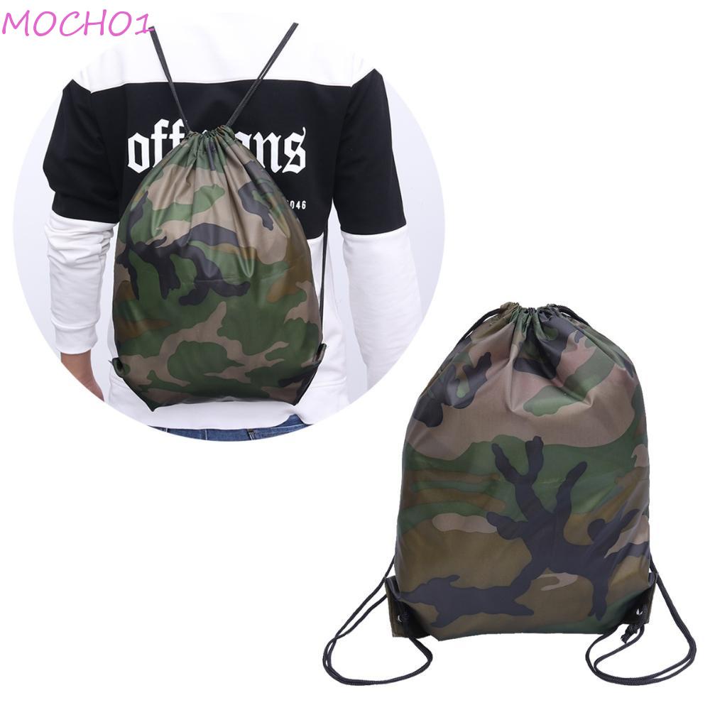 Mocho1 Túi Dây Rút Vải Oxford Dày Dặn Họa Tiết Rằn Ri Đựng Giày / Đồ Tập Gym /