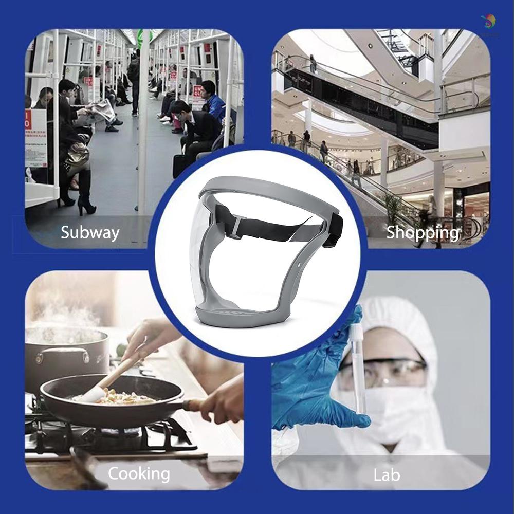 Mặt Nạ Bảo Vệ Toàn Diện Trong Suốt Chống Gió Chống Nước Thoáng Khí Tích Hợp Bộ Lọc PM2.5 Dùng Khi Đi Xe Đạp