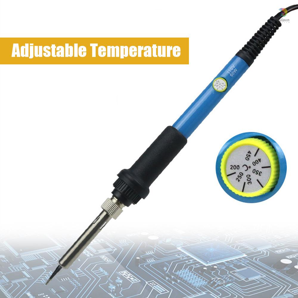 Bộ Súng Hàn Điện 15 Món Cầm Tay 60W Lõi Gốm Điều Chỉnh Nhiệt Độ Nhanh Kèm Túi Đựng Dành Cho Gia Đình DIY