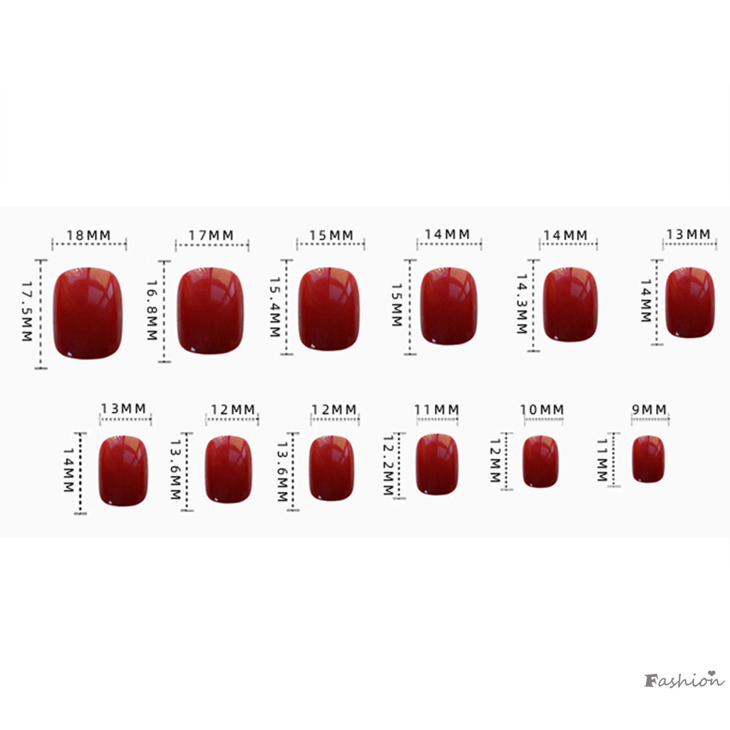 Móng Tay Giả Ngắn Màu Hồng Ngọc Trai Xinh Xắn Có Thể Tái Sử Dụng