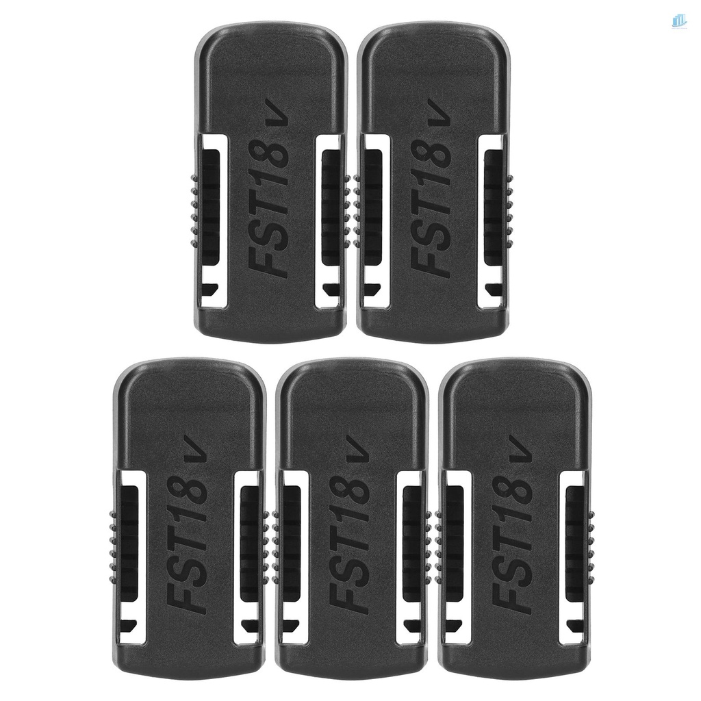 Set 5 Kẹp Giữ Pin Lithium 18V Gắn Tường Chuyên Dụng