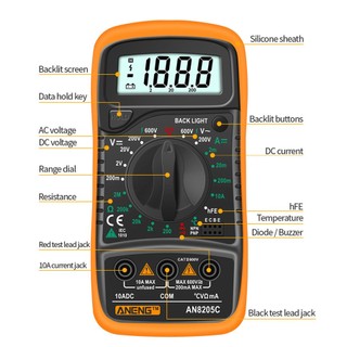 Multi Function High Precision Multimeter Ammeter Volt Resistance Tester Household High Precision Current Meter