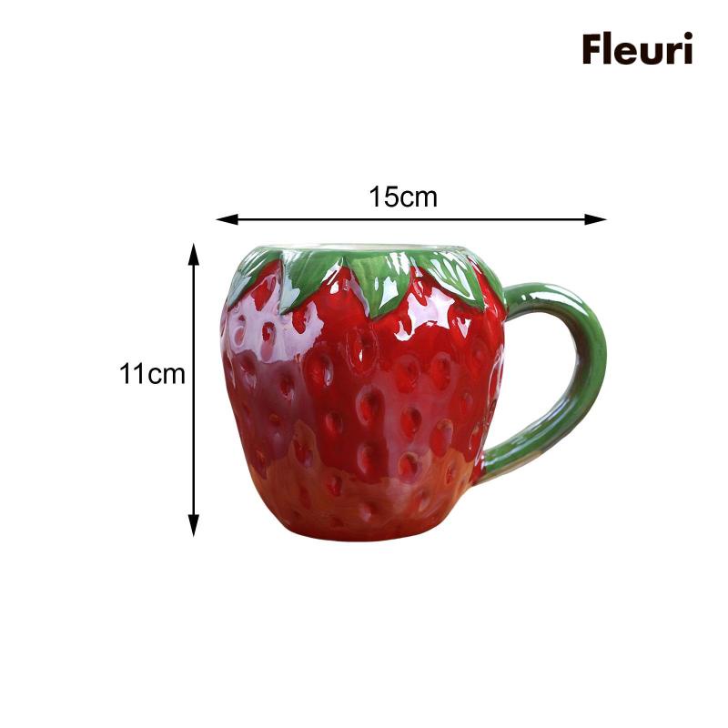 Cốc Sứ Uống Cà Phê Siêu Bền In Họa Tiết Dễ Thương Tiện Dụng