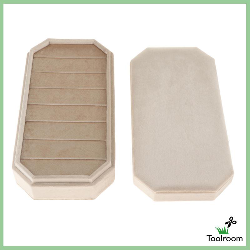 Giá Đỡ Trưng Bày Nhẫn Có Nắp Đậy Bằng Nhung Tiện Dụng