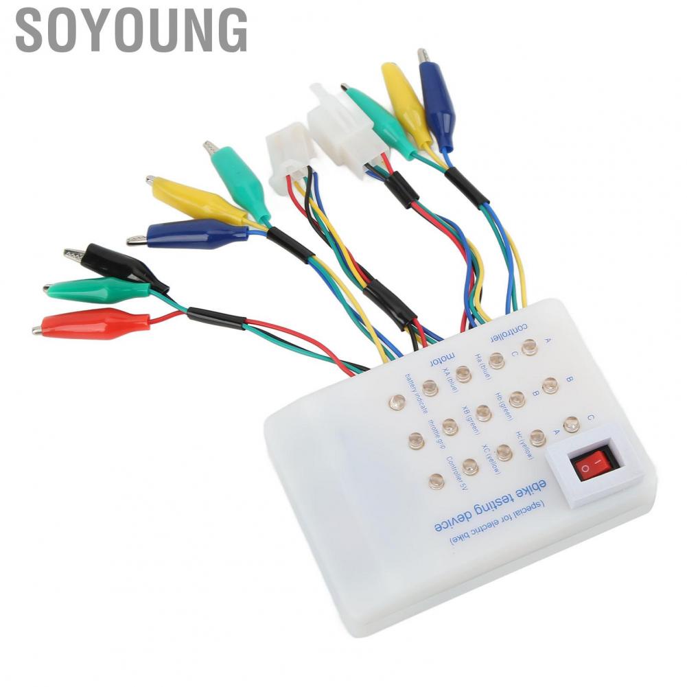 Soyoung Scooter Brushless  Controller Tester  Compact Size Brushless  Controller Tester Angle Discrimination Lightweight Phase Sequence ABC  for Electric Bike