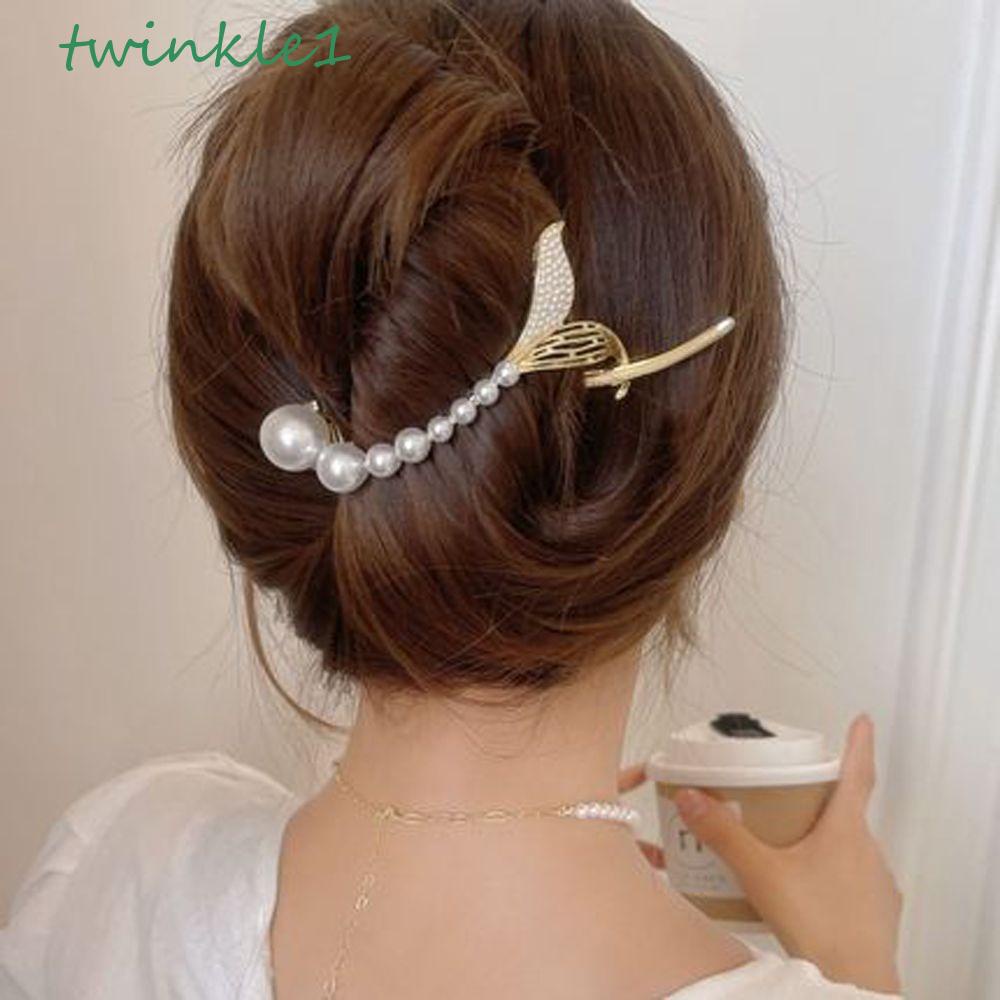 Kẹp Tóc Đuôi Cá Lấp Lánh Thời Trang Cho Nữ Giá Đỡ