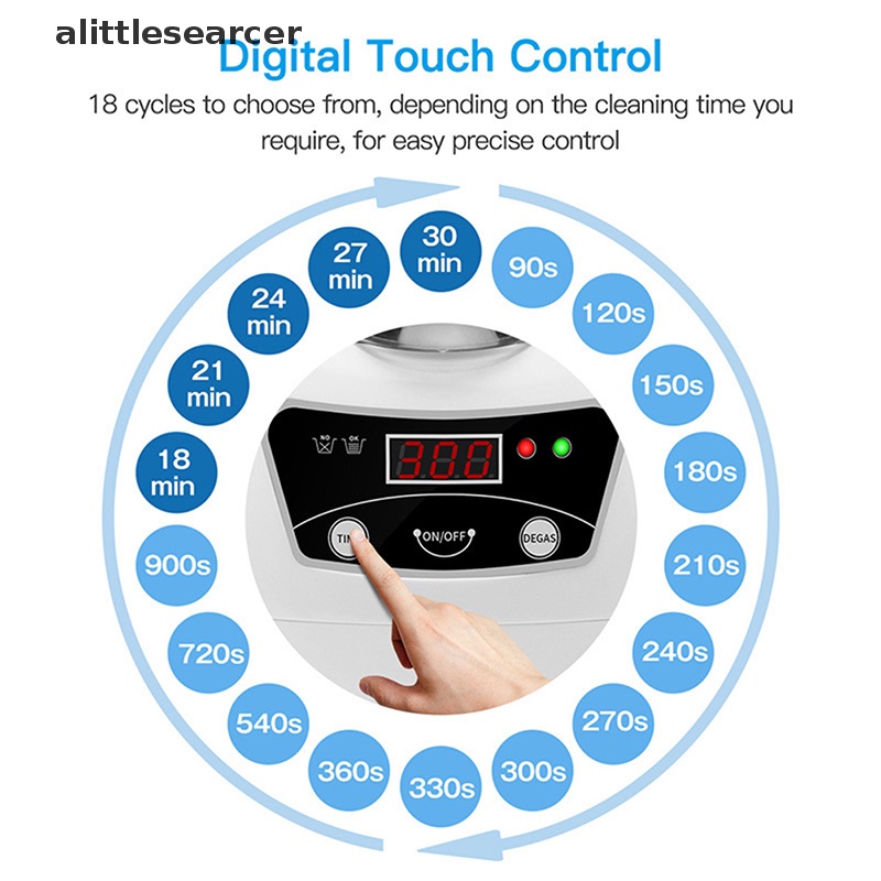 Máy Vệ Sinh Trang Sức Sử Dụng Sóng Siêu Âm 600ML Có Hẹn Giờ