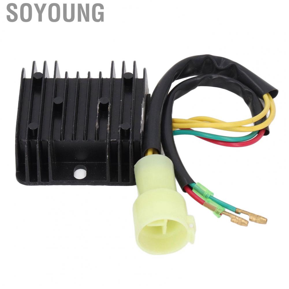 Soyoung Voltage Regulator Rectifier  High Strength Voltage Regulator Metal Easy Install  for ATV
