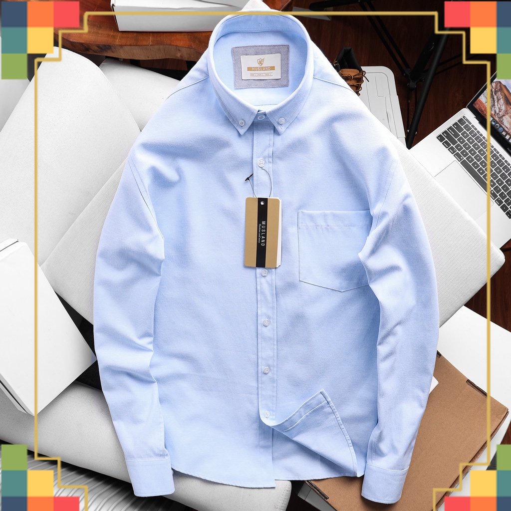 SHOP QAXK - Sơ mi oxford xịn mềm mịn Dàng SLimFit - 1 chiếc sơmi nam đẹp xuất sắc - nhiều màu bắt trend - SMML2A - CHUẨ