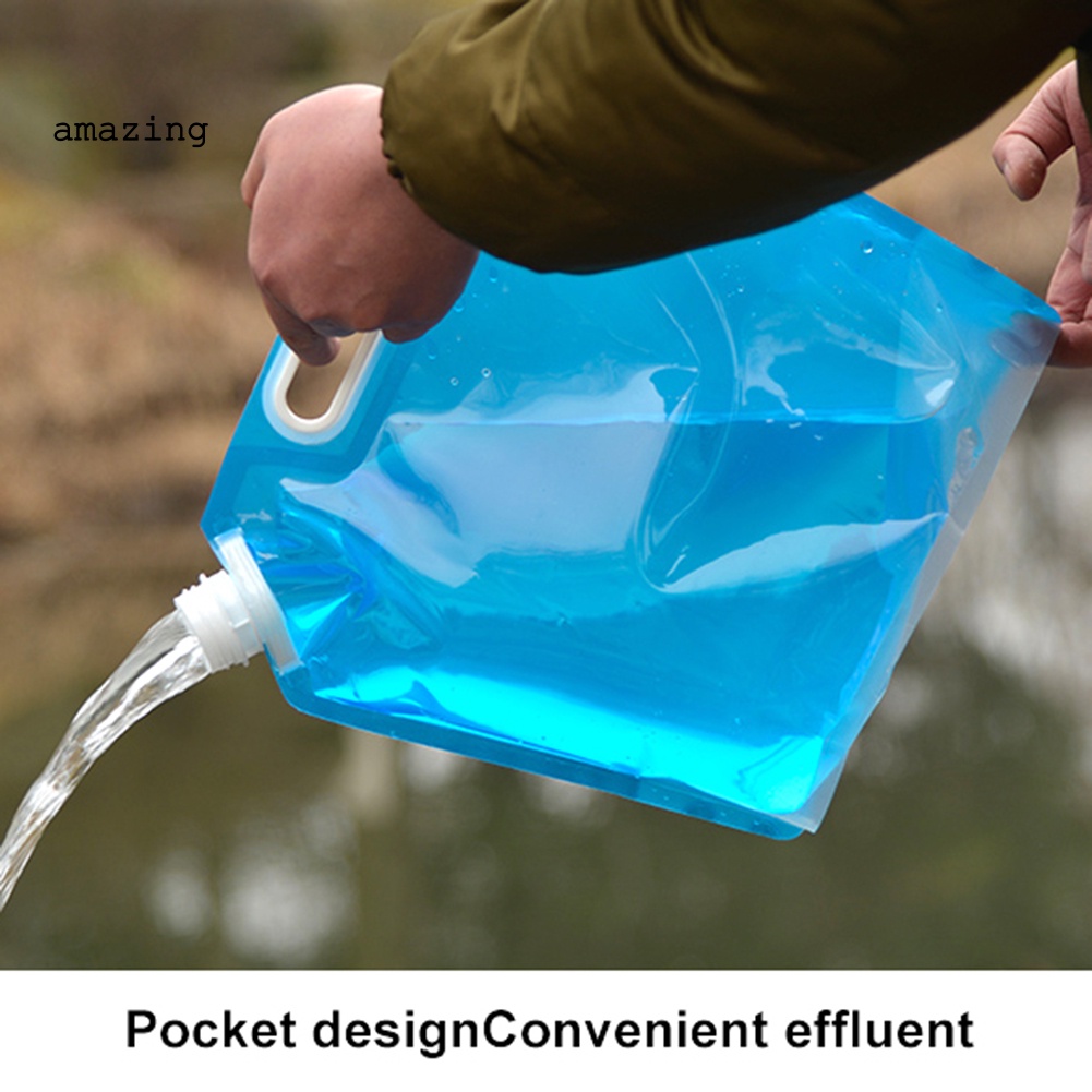 Túi Đựng Nước Có Thể Gấp Lại 3 / 5 / 10L Tiện Dụng Khi Đi Cắm Trại