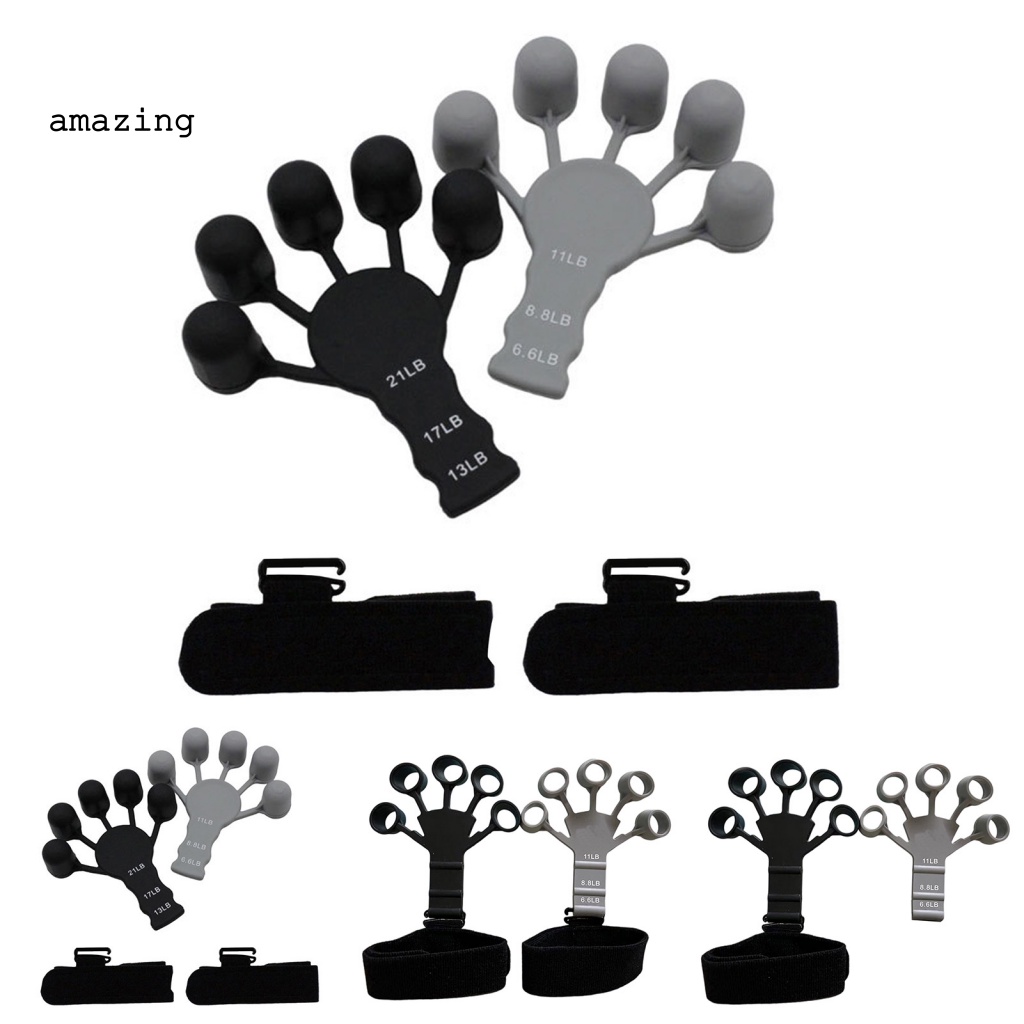1 Bộ Dụng Cụ Luyện Tập Mở Rộng Ngón Tay Bằng Silicone Linh Hoạt