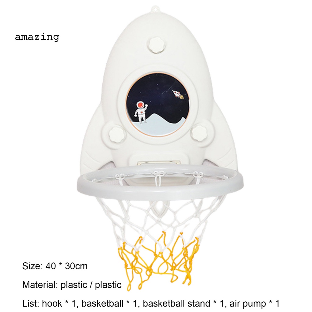 Bộ Bảng Chơi Bóng Rổ Trong Nhà Thiết Kế Cốc Hút Chắc Chắn Cho Trẻ Em