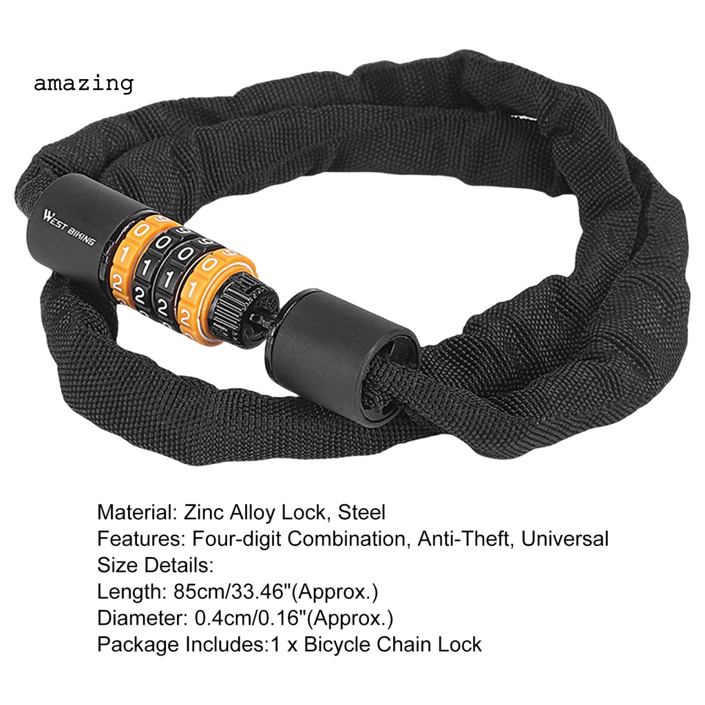 Khóa Mật Khẩu Độ Bền Cao An Toàn Cho Xe Đạp