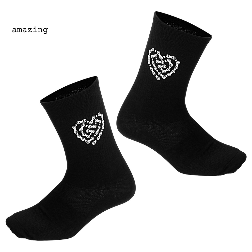 1 Đôi Vớ Chạy Bộ Mềm Mại Vừa Vặn In Họa Tiết