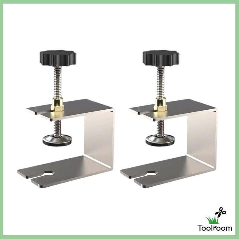 Set 2 Kẹp Cố Định Bằng Thép Không Gỉ Điều Chỉnh Được Dành Cho Chế Biến Gỗ
