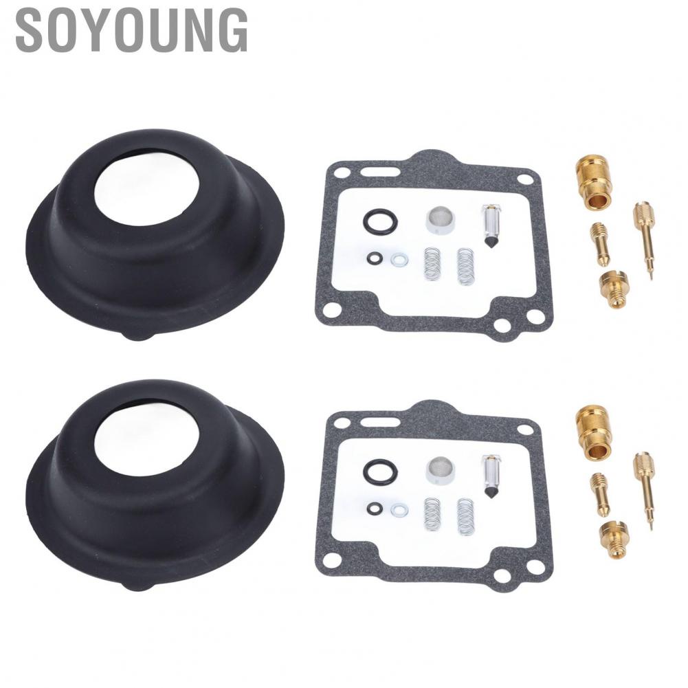 Soyoung Carb Overhaul Set  18 2596 Wearproof 26 Pieces Carburetor  Kit Long Service Life  for XV1100 VIRAGO 1988-1999