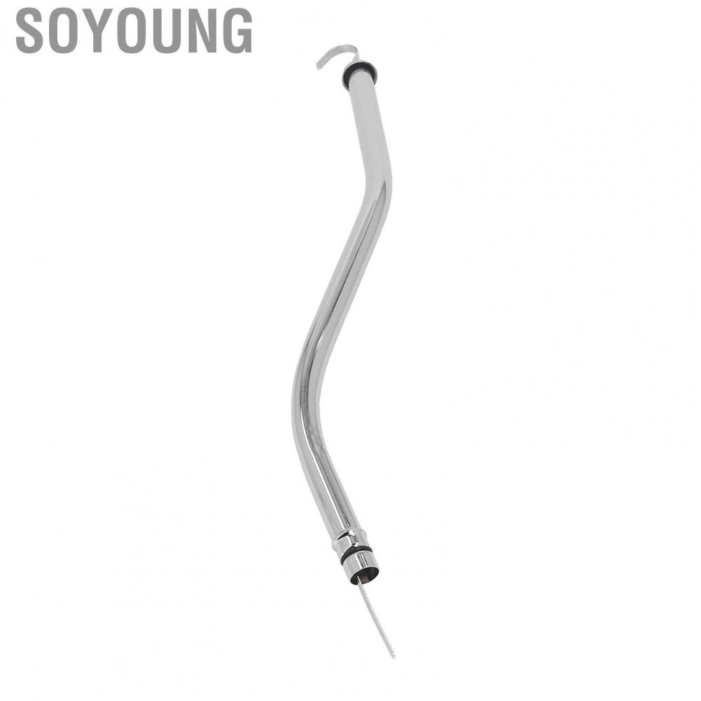 Soyoung Transmission Dipstick Tube Reliable 18‑3/4 Inch Stainless Steel Engine Oil Dipstick Tube Accurate Rustproof High Hardness