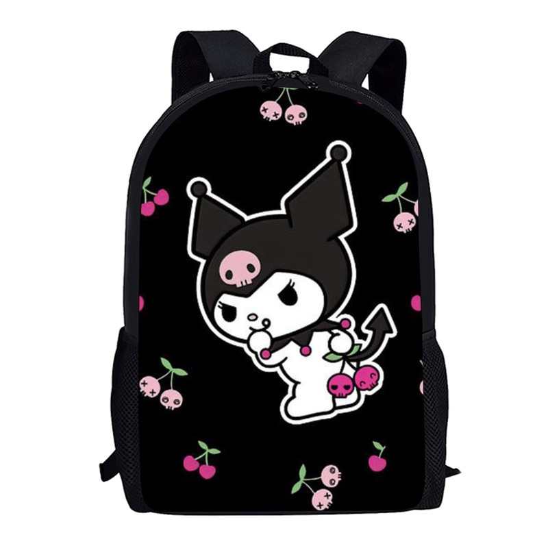 Balo Cỡ Lớn Chống Thấm Nước Thoáng Khí In Họa Tiết Sanrio Kuromi Thời Trang Cho Nam Và Nữ 1