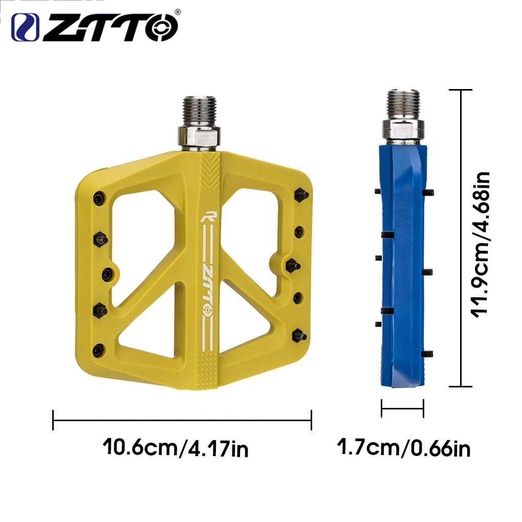 1 Cặp Bàn Đạp Xe Đạp Phẳng 24 Gai Thay Đổi Màu Sắc Chất Liệu Nylon