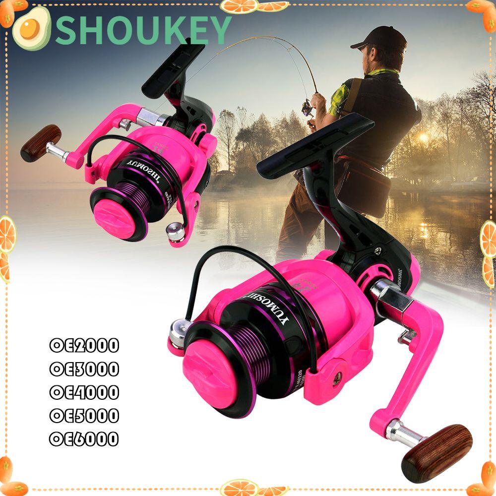 Máy Câu Cá Kim Loại Tay Cầm Gỗ Je2000