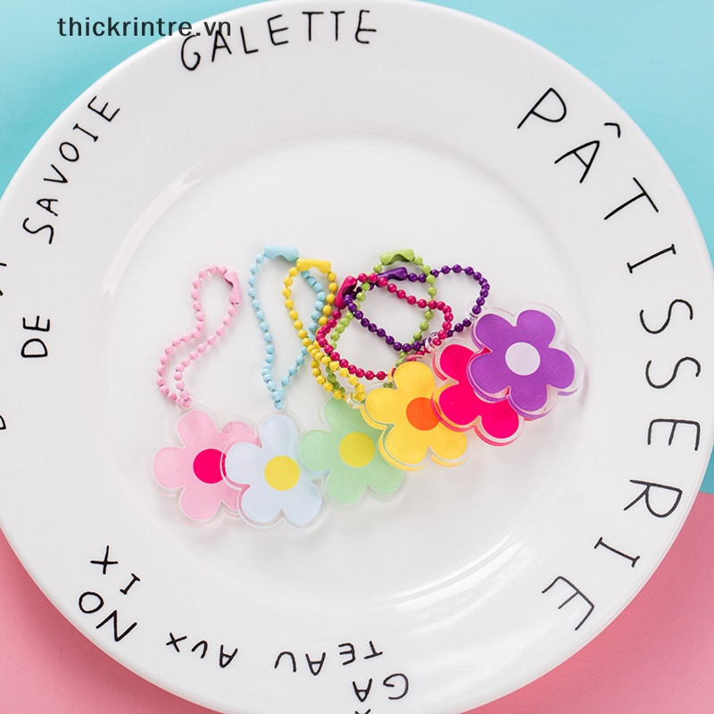 Móc Khóa Hình Hoa Hướng Dương Bằng Acrylic Dễ Thương