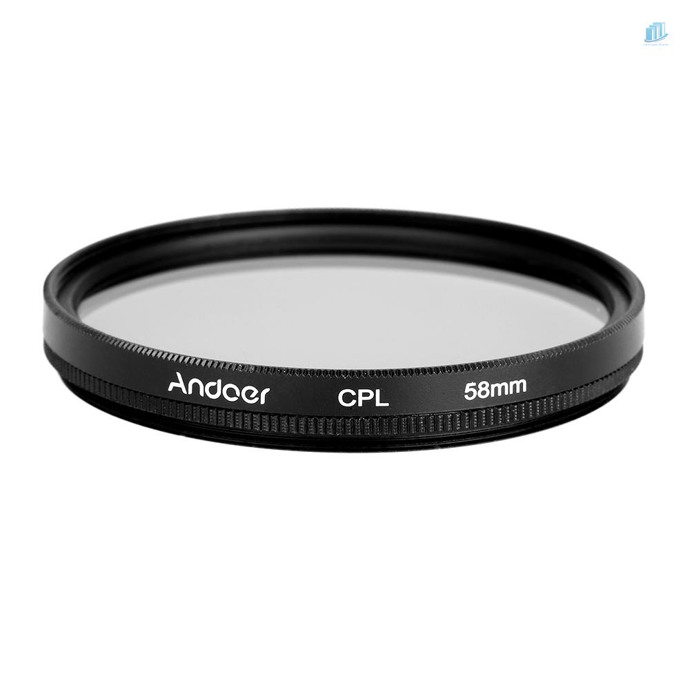 Bộ Kính Lọc Phân Cực Andoer 58mm UV + CPL + Nhắm + 4 + Star 8 Điểm Cho Kính Lọc Hiệu Ứng Macro 8 Điểm Pentax DSLR Came