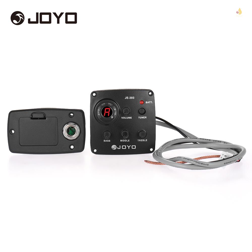Hệ Thống Pickup JOYO JE-303 3 Băng Thông Dùng Cho Đàn Guitar Với Màn Hình LCD
