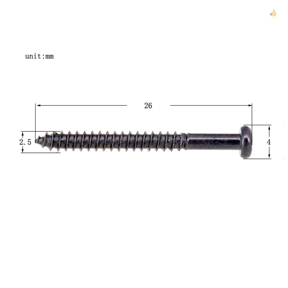 Bộ 8 Ốc Vít Điều Chỉnh Chiều Cao Gắn Đàn Guitar Điện Bằng Kim Loại 2.5 * 26mm