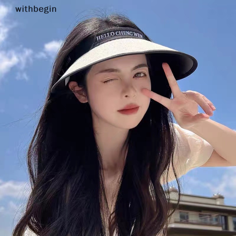 1 Nón Cối Rộng Vành Chống Tia UV Thời Trang Đi Biển Mùa Hè Mới Cho Nữ