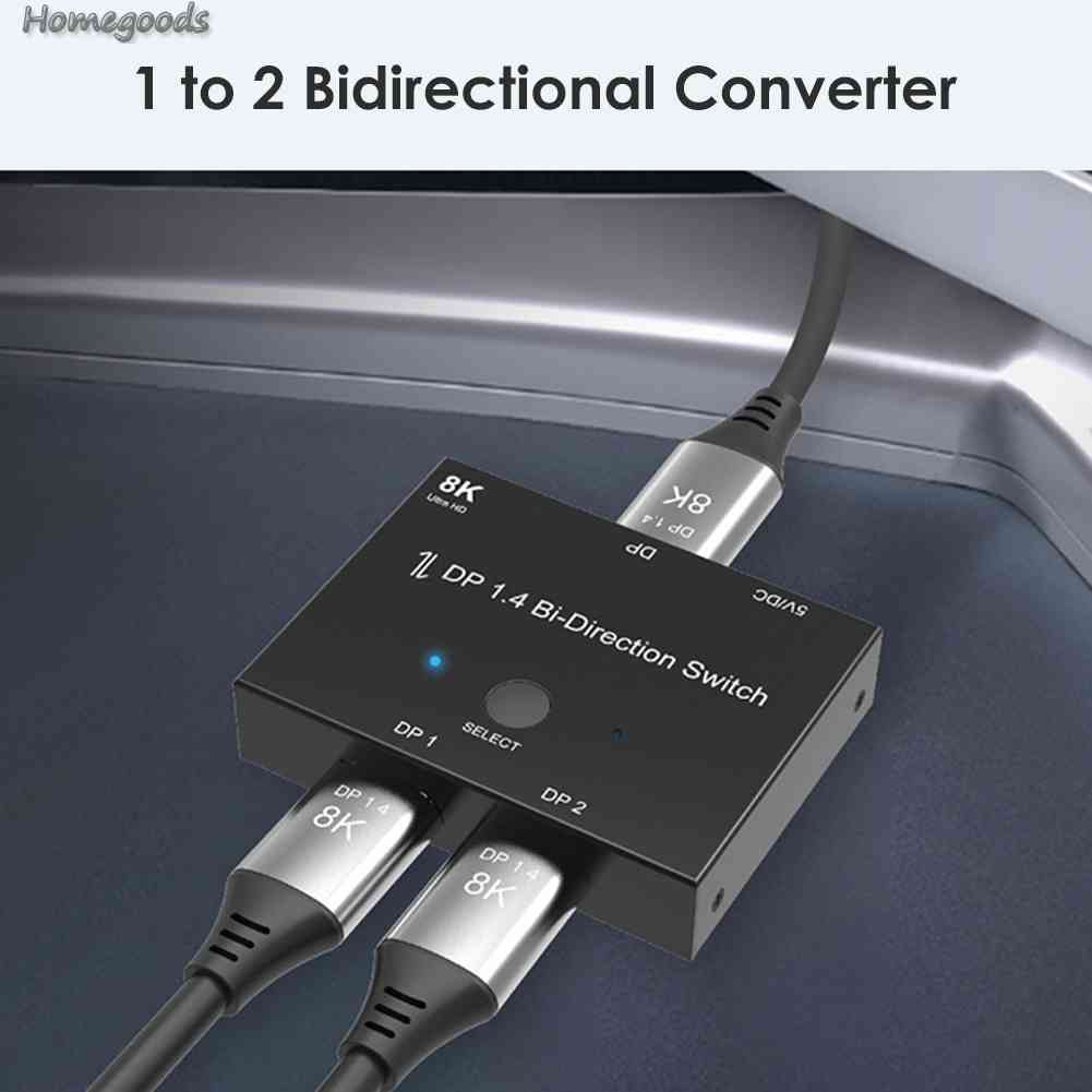 Bộ Chia Cổng DP1.4 8K 2023 1x2 / 2x1 Chất Lượng Cao