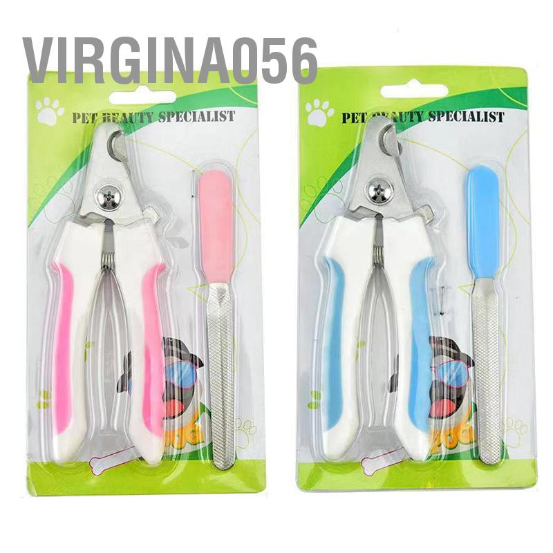 Virgina056 Kéo Cắt Móng Cho Thú Cưng Bằng Thép Không Gỉ Chân Làm Đẹp Chải Lông Dụng Cụ Chó Với Dũa Mèo
