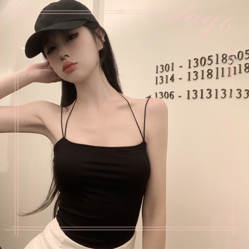 Áo Croptop Sát Nách Màu Sắc Đơn Giản Cho Nữ