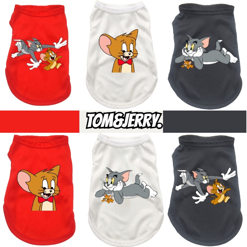 Áo Thun HìNh Tom / Jerry Cho Thú Cưng - Size S-XXL