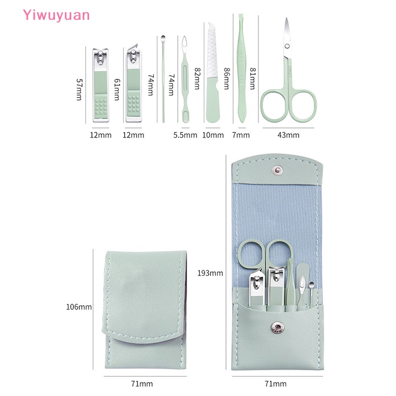 Bộ 4 / 7 Dụng Cụ Chăm Sóc Móng Tay Bằng Thép Không Gỉ Mới