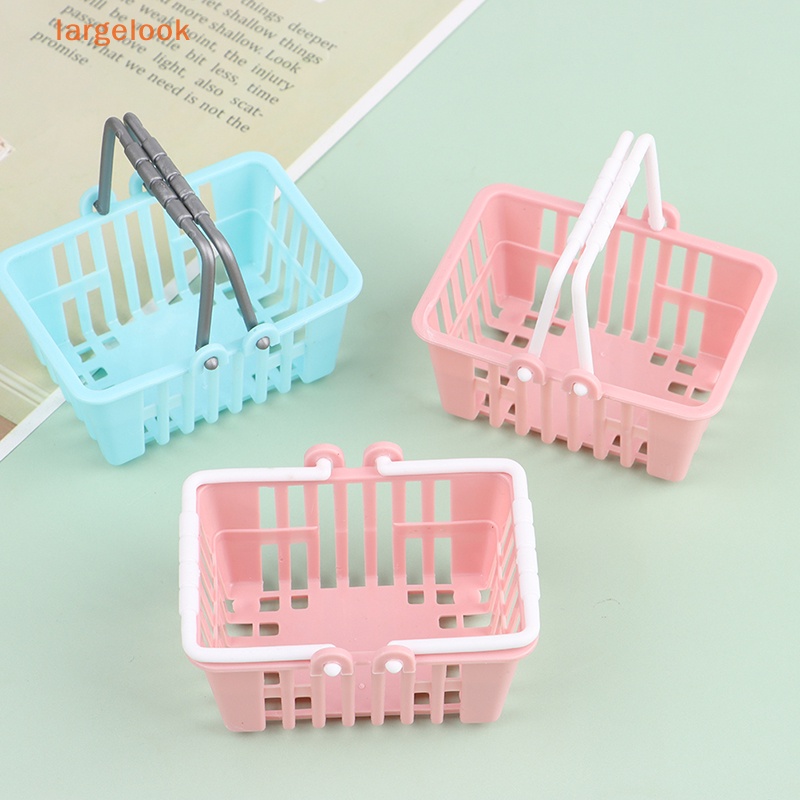 Set 2 Giỏ Mua Sắm Mini Đồ Chơi Dành Cho Nhà Búp Bê
