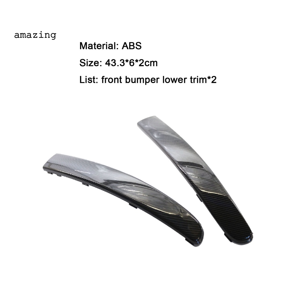 Bộ 2 Miếng Dán Họa Tiết Sợi Carbon Chống Thấm Nước Chịu Nhiệt Tốt Tiện Dụng 735455057 735455056 Ốp Lưng Cho Fiat-500 2007-2015