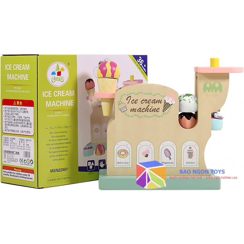 ĐỒ CHƠI NHẬP VAI VUI NHỘN MÁY LÀM KEM GIÚP BÉ PHÁT TRIỂN KỸ NĂNG NHẬP VAI VÀ GIẢI TRÍ CÙNG BẠN BÈ BAO NGON TOYS DG242