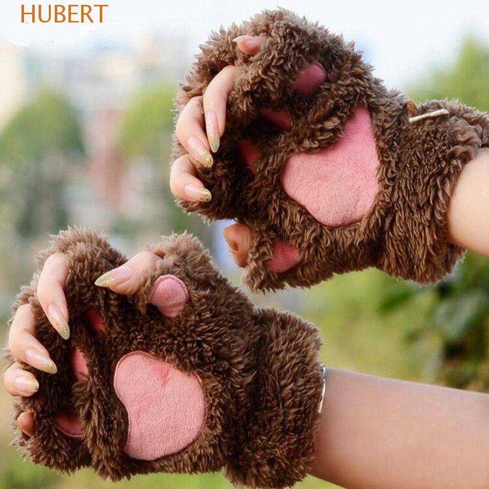 Ốp Điện Thoại Lông Xù Ấm Áp Nhiều Màu Hình Móng Vuốt Mèo Thương Hiệu HUBERT Bear Brand